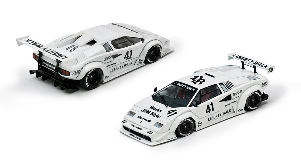 INNO64 1/64 LIBERTY WALK COUNTACH WHITE   / *FREE USA SHIPPING